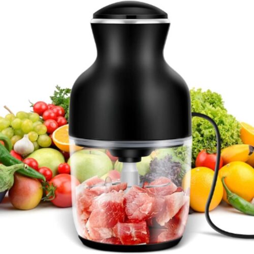 Multi-Hakmolen - Elektrische Hakmolen 350W - 600ml Keukenhulp - Stil en Eenvoudig te Bedienen - Zwart