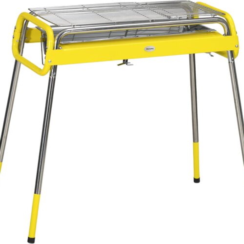 Premie Houtskool barbecue - Draagbare barbecue - Grilloppervlak 60x30cm - BBQ voor kamperen, buiten, tuin