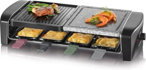 Raclette Party Grill Met Natuurlijke Grillsteen RG 9645 - De Ultieme Gezellige Grillervaring Voor Thuis