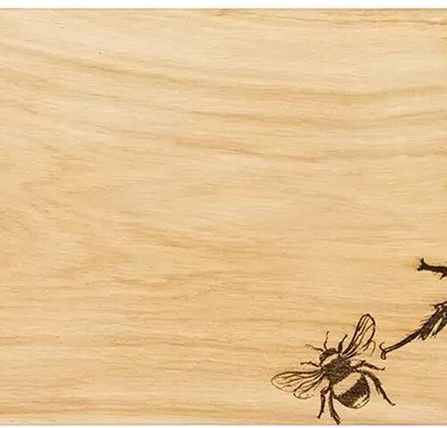 Serveerplank Bijen Groot - 60x25 - Schots Eikenhout - Scottish Made