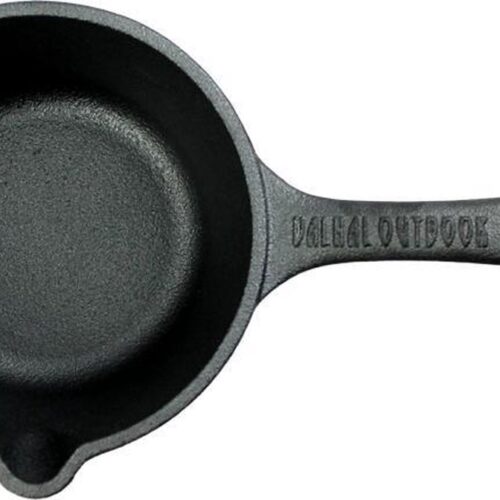 Valhal Outdoor - sauspan / steelpan 1L met steel - gietijzer - schenktuit - VH1L.SP