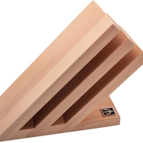 Yaxell Messenhouder - Beukenhout - Magnetisch Messenblok - Voor 6 Messen - Stijlvol Ontwerp - Traditioneel Materiaal en Ruimtebesparend