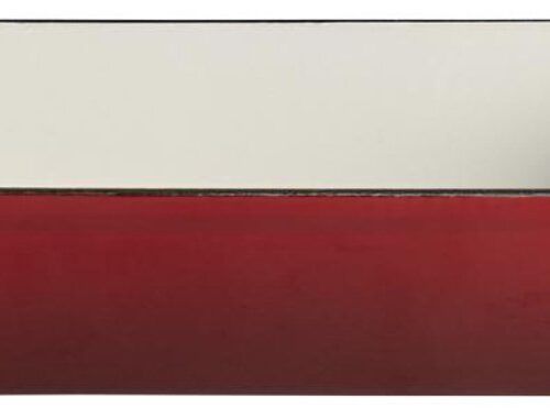 APS-Germany® Braadslede-Ovenschaal 5 stars 33x24xH6.5 cm ROOD-CREME 3.5 ltr.