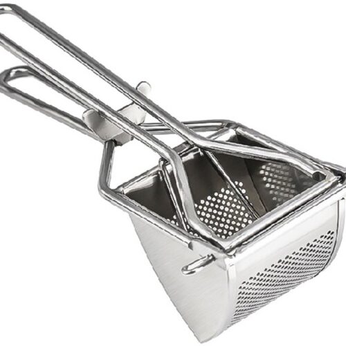 Aardappelpers van roestvrij staal - Aardappelstamper - Gnocchi pers - Professionele aardappelpers - Aardappelpers voor aardappelpuree, sap, groentepuree, fruitpuree