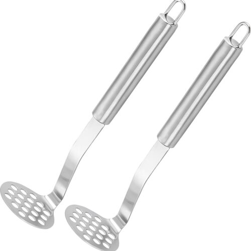 Aardappelstamper, 2 stuks aardappelstamper, groentestamper, aardappelstamper, vaatwasmachinebestendig, aardappelpuree, groentestamper, fruitstamper