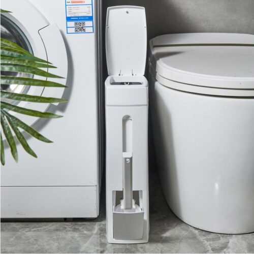 Afvalemmer met deksel - 4,5 liter - multifunctioneel - kunststof