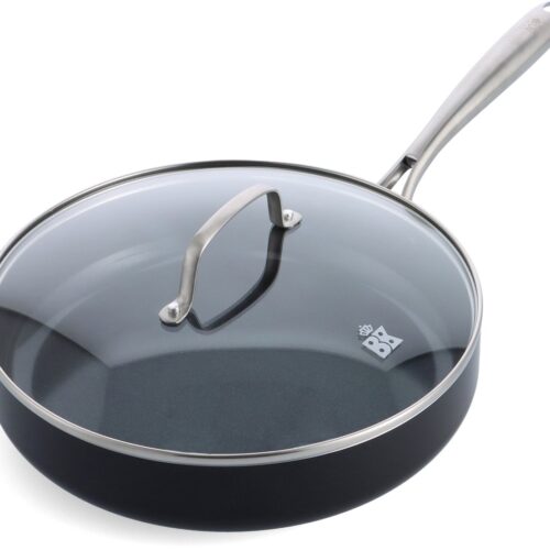 BK Magma Hapjespan 28cm - 3.6L - PFAS-vrij - Snelle Opwarming - RVS Handgrepen - Ovenbestendig tot 250°C - Inductie & Vaatwasserbestendig - met deksel