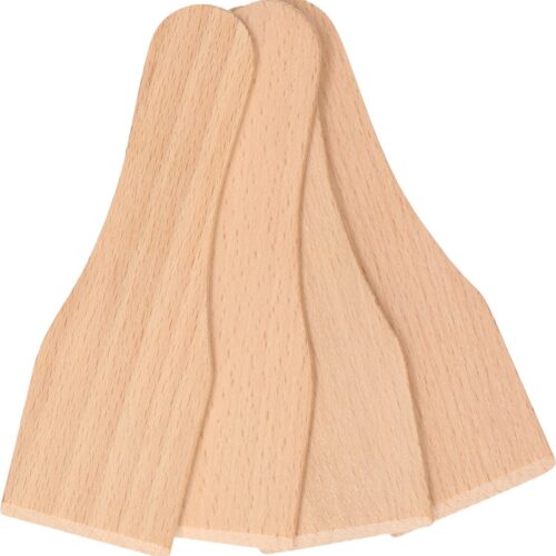 Bellatio Design Gourmetspatels - 20x - hout - 13 x 4 cm - gourmetten - racletten - grillen