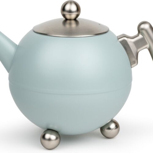Bredemeijer - Theepot Bella Ronde 1,2L Lichtblauw - dubbelwandig