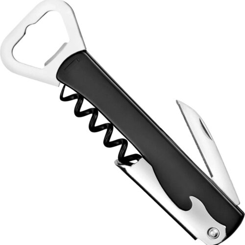 Déglon Limonadier kurkentrekker - Teflon spiraal - ABS handvat - Compact en lichtgewicht - 14,4 cm - Inox