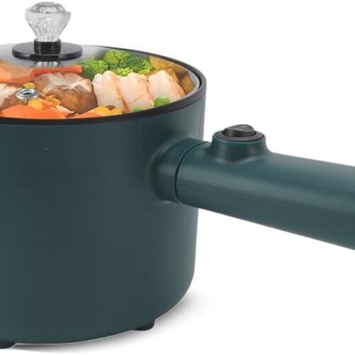 Elektrische Multicooker 1.8L met Deksel en Lange Handgreep - Perfect voor Noodles en Meer
