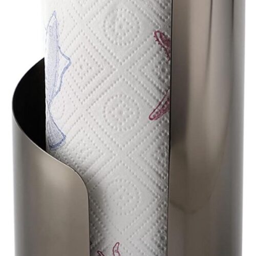 GTB® Keukenrolhouder Staand - Gootsteenkast Organizer - Zwart - 16cm x 33cm x 33cm