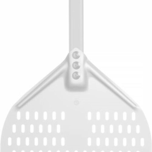 HENDI Vierkante geperforeerde pizzaschep - korte handgreep - 300x660mm - lichtgewicht aluminium