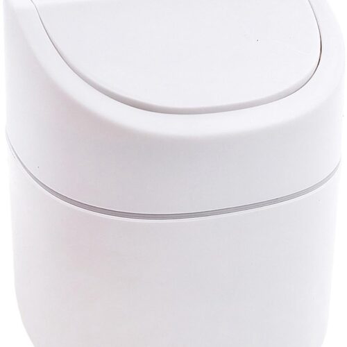 Ibenzoa® Compacte en Stijlvolle Mini Afvalemmer met Deksel voor Diverse Ruimtes in Huis of Kantoor