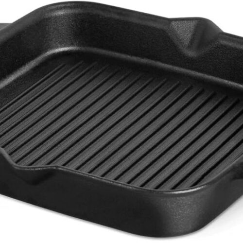 JMZR® Grillpan Inductie - Keramische Pan - Vleespan BBQ - Zwart