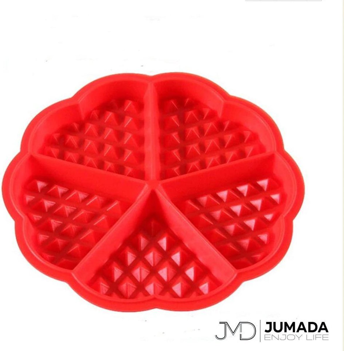 jumada's wafelvorm wafelijzer siliconen bakvorm wafel mal hartjes Jumada's Wafelvorm - Wafelijzer - Siliconen Bakvorm - Wafel Mal - Hartjes