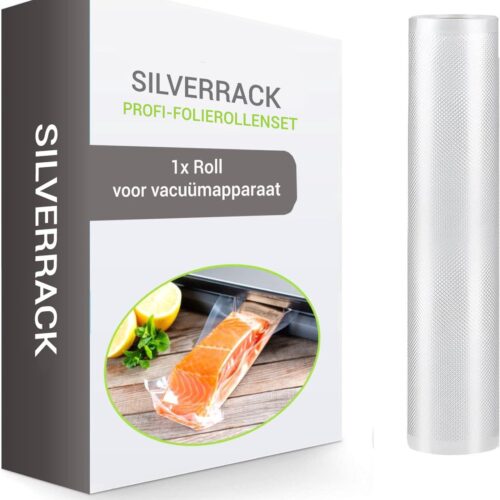 SilverRack Vakuumrollen Voedsel [1 Rol] (40x1000 cm) | Vacuumzakken Sous Vide voor Vacumeermachine | Vakuum Zakken | Sous Vide Zakken, Sous Vide Bak | Vacumeerzakken