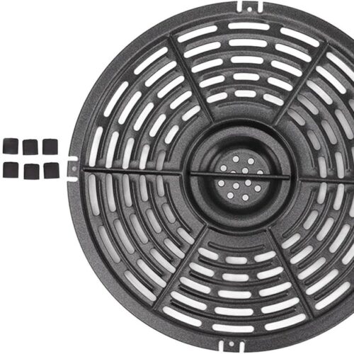 Vervangende Grillpan voor Air Fryer - Ronde Hittebestendige Nonstick Lade Mand voor Crisperplaat - Vaatwasmachinebestendig (22CM)