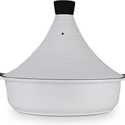Aluminium tajine agadir 32 cm- wit- geschikt ook voor Inductie