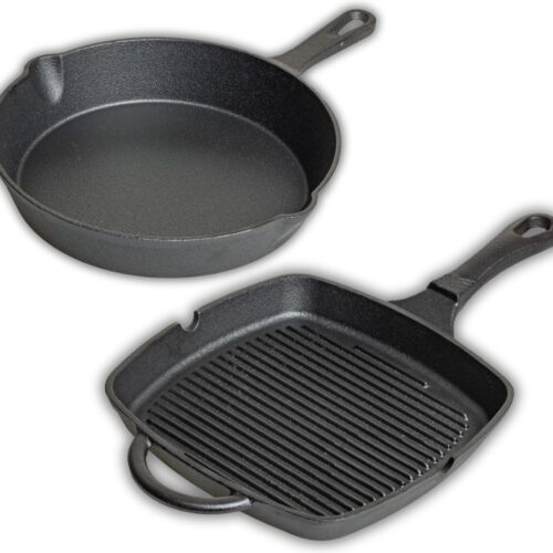 Blackwell Gietijzeren Grillpan & Koekenpan Zwart