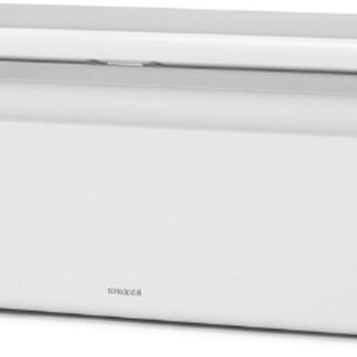 Broodtrommel Met Klepdeksel - Stijlvolle Opbergdoos Voor Vers Brood - Ruime Broodcontainer - Wit Design