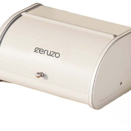 Ceruzo Broodtrommel-Schuifdeksel - Retro Design - Opbergbox Keuken- Mat Soft Beige - 35 x 26 x H17 cm