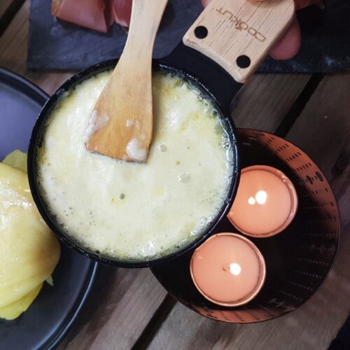 Cookut Lumi Raclette - Voor Kaas - Set voor 2 Personen - Zwart