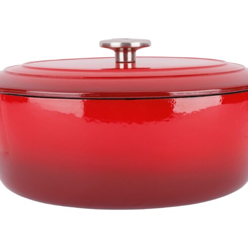 Cosy & Trendy Braadpan Fontestic Gietijzer Traditional Red Ovaal - 31 x 24 cm - Geëmailleerd