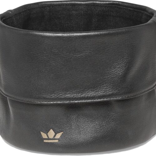 Dutchdeluxes - Leer - Luxe - Broodmand - Voorzien van vuil- en waterafstotende coating - Zwart