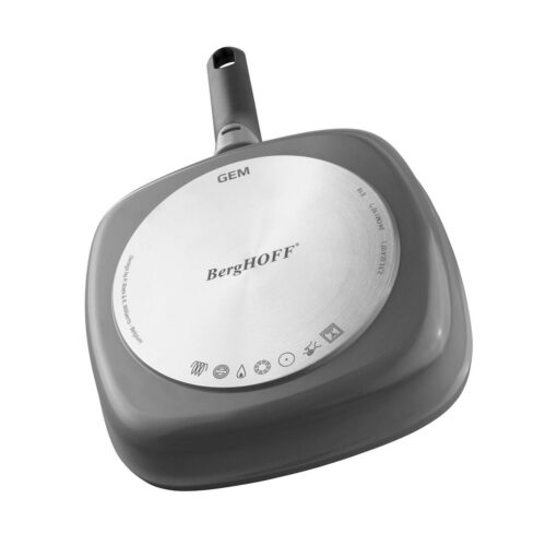 Grillpan 24 cm x 24 cm Aluminium, Grijs - BergHOFF | Gem
