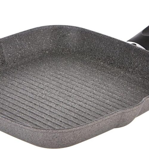 Grillpan Grijs 28 cm - PFOA-vrij en Nikkelvrij - Cortina Granitium