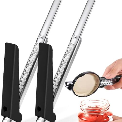 Ibenzoa® Professionele Blikopener met Verstelbare Blikopener en Rubberen Handgreep - Geschikt voor Senioren - 2024 Nieuwste Model