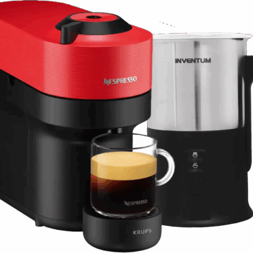 Krups Nespresso Vertuo Pop XN9205 Spicy Red + melkopschuimer