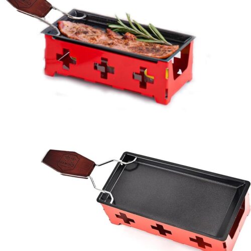 Mini Kaas Raclette - Draagbare Grillpan met Kaarslicht - Voor Thuis & Keuken