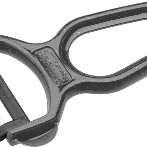 RÖR Solingen Dunschiller - RVS - Lemmet 5 cm - Heft Kunststof - Zwart Glitter