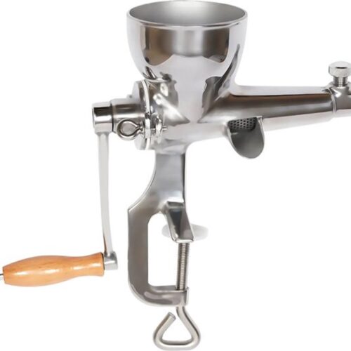 Slowjuicer - Sapcentrifuge - Citruspers - RVS - Handmatig - Compact en stevig - Max 5.5 tafelblad - Manual - Grijs