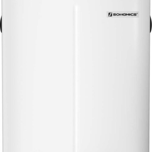 Vuilnisbak - Afvalemmer - 2 vakken - 2 x 20L - Pedaalemmer van metaal - Binnenemmer van kunststof - 40 liter - Wit