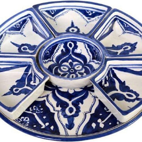 8 delig Tapas schaal Blue Fond Ø 30 cm | TS.BLF.35 | Dishes & Deco