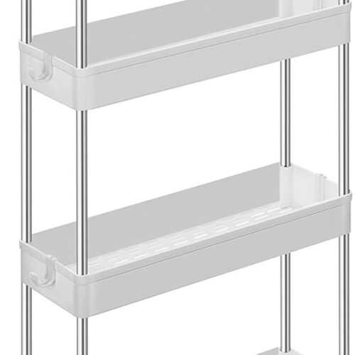 AZURU - Keukentrolley - trolley op wieltjes - multifunctioneel - wit