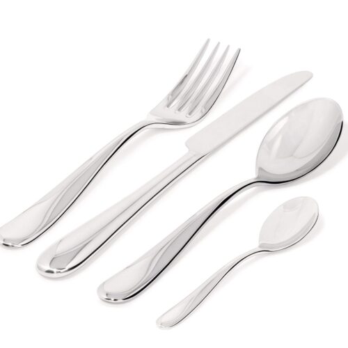 Alessi Bestekset Nuovo Milano - 5180S24 - 24 delig / 6 personen - door Ettore Sottsass