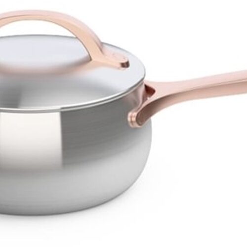 BergHOFF Home - steelpan met deksel 16cm - RVS - rose goud