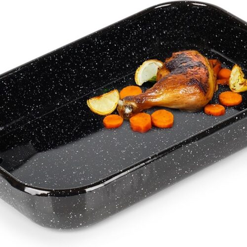 Braadslede Geëmailleerd Rechthoekige 4,8 l, 38x24,5x7 cm - Ovenschaal - Braadpan