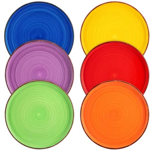 Classina Pastaborden Sorella - 12 delig - 4 persoons - Mix kleuren - Dinerborden - Bordenset - Diepe borden - Ontbijtborden - Servies - Keukenservies