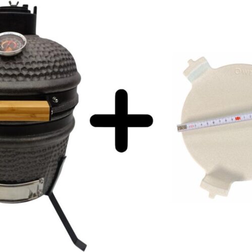 Compleet - Own Grill 13 inch kamado barbecue met heatdeflector
