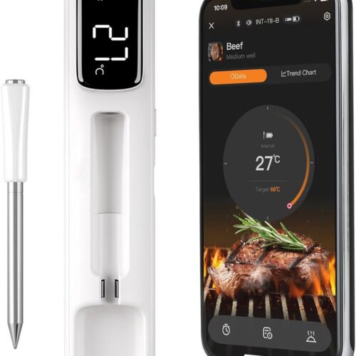 DailySupplies® Vleesthermometer Draadloos - kerntemperatuurmeter Bluetooth - BBQ Accessoires
