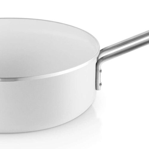 Eva Trio - White Line Sauteerpan Ø 24 cm Ceramique - Aluminium - Wit