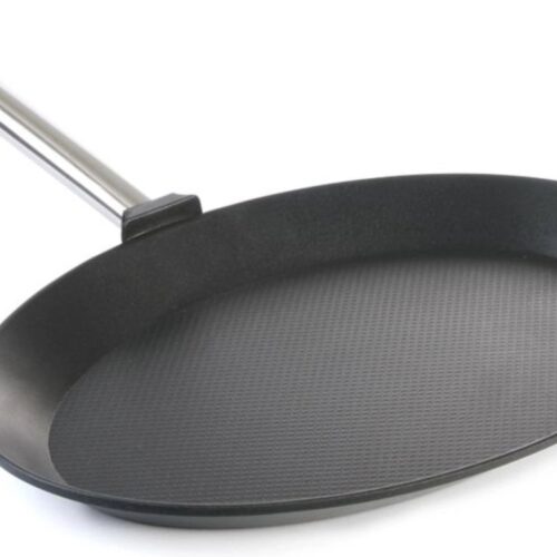 HENDI Ovale vispan - titanium coating - gietaluminium - 400x275x35 mm