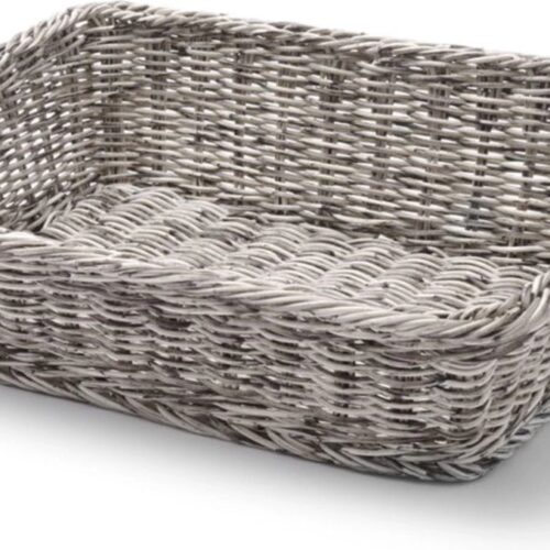 HENDI Rechthoekige broodmand - lichtgrijs - vaatwasmachinebestendig - 400x300x120 mm