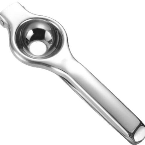 Handmatige sapcentrifuge van roestvrij staal - Citroensapcentrifuge - Sapcentrifuge van 6,5 cm - Extra sterke sapcentrifuge - Keukenhulpmiddel - Hendelpers