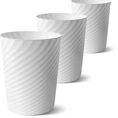 Ibenzoa® Drie Stuks Compacte Ronde Afvalemmers voor Diverse Ruimtes en Multifunctioneel Gebruik